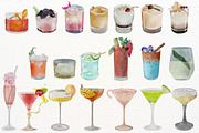 Watercolor Cocktail & Drink, a Food Illustration by ArtbyHien (Thumbnail 5 of 11)