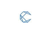 Construction Letter C Logo, a Branding & Logo Template by Mauro Bertolino (Thumbnail 1 of 4)