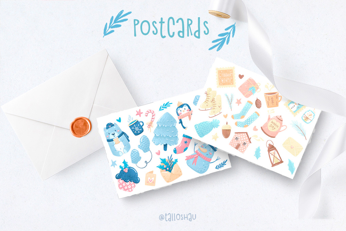 Dream of Winter.Christmas collection, a Decorative Illustration by talloshau's illustrations (Photo 7 of 10)