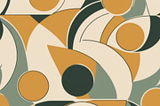 40 Retro Mid Century Shapes Pattern, a Pattern Graphic by adenpinkstore (Thumbnail 10 of 12)