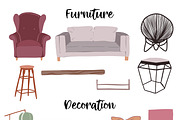 Indoor Plants, Vector Collection 2, an Object Graphic by JSolomatina (Thumbnail 4 of 6)