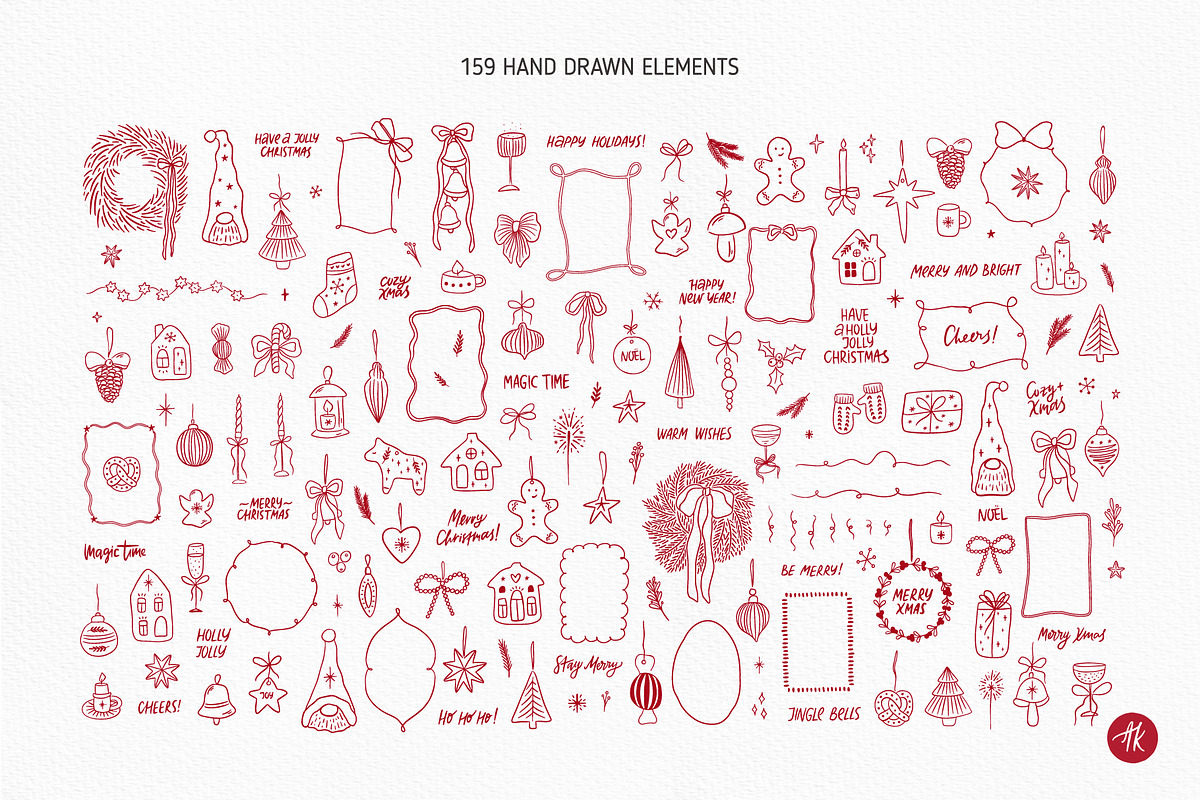 Four Seasons Line Art Bundle, a Seasonal Illustration by Alena Koval (Photo 12 of 17)