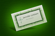Eco Green Business Card Design, a Business Card Template by Kseniya-Omega (Thumbnail 3 of 4)