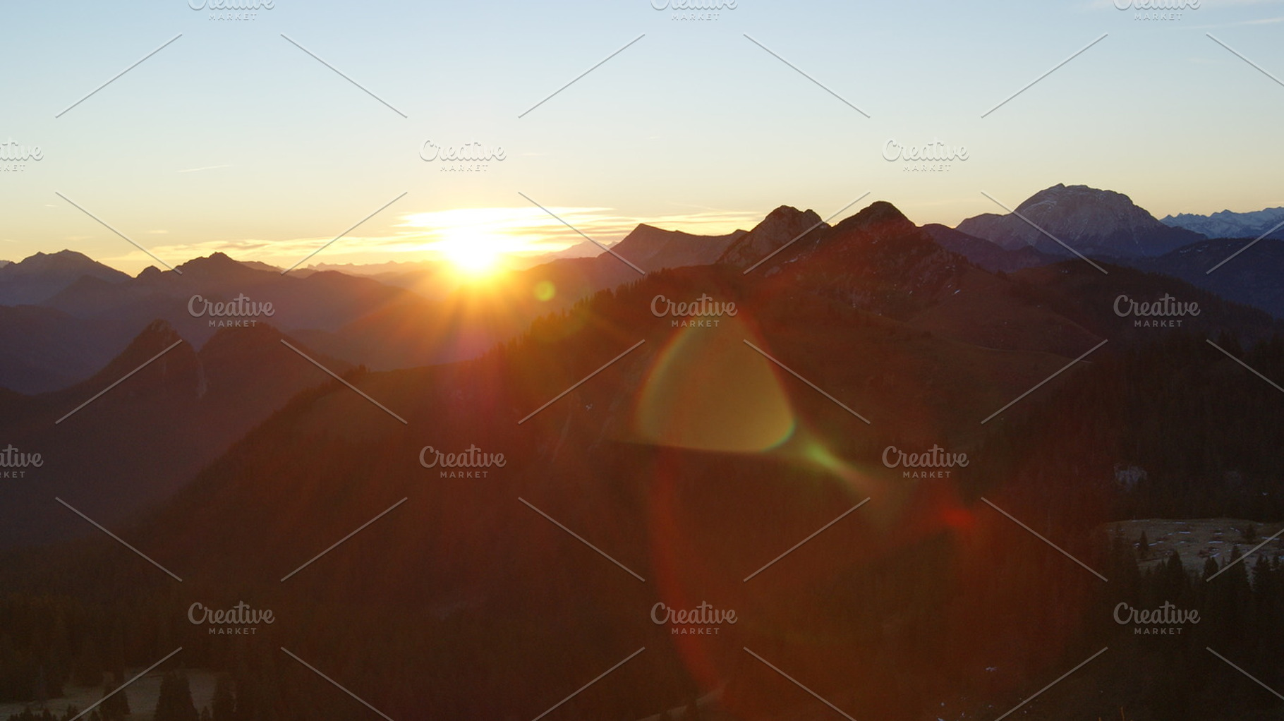 The Alps By Sunrise