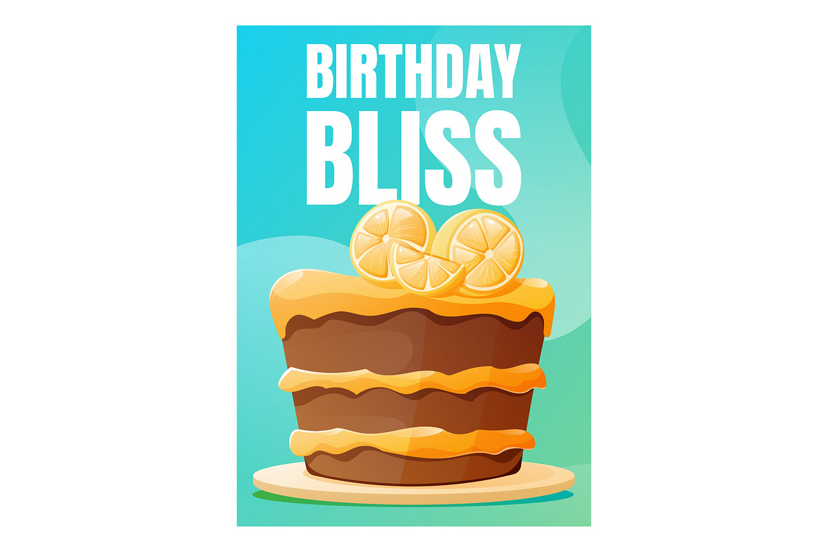 3 Vector Birthday Cards, an Object Graphic by EeKayStore (Photo 3 of 4)