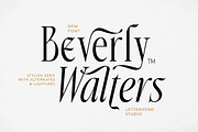 Beverly Walters Stylish Serif, a Serif Font by Letterhend Studio (Thumbnail 1 of 11)