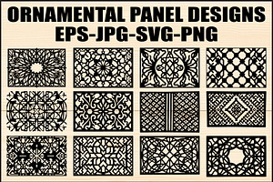 Elegant Ornamental Panel Set, an Object Graphic by jahid234