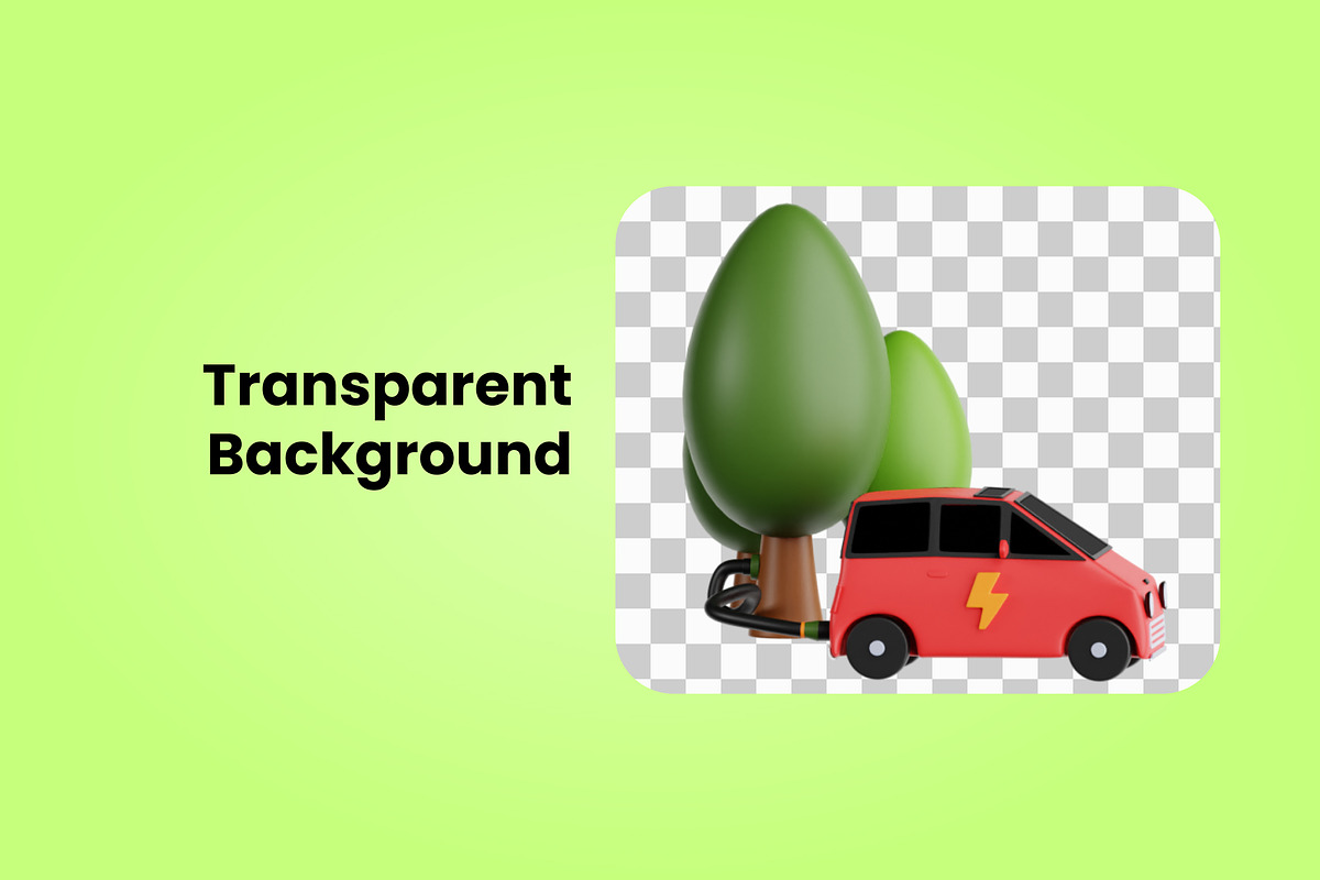 3D Electric Vehicle Icon, an Object 3D Model by SLAB! Design (Photo 3 of 4)