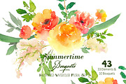 Summertime Bouquets - Watercolor Flo, an Illustration by SmallHouseBigPony (Thumbnail 3 of 6)