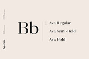 Ava - A Classy Serif Typeface, a Serif Font by Cassandra Cappello (Thumbnail 2 of 5)