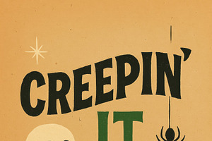 Creepin' It Real: Vintage Halloween, a Decorative Illustration by Virgo Studio