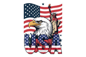 4th of July Patriotic Sublimation, a Graphic by designcity5