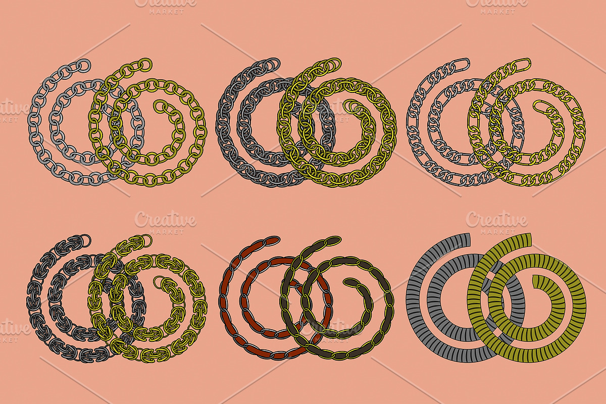 20 Fashion Chains Brushes, a Brush Add-On by Simple Design (Photo 4 of 4)