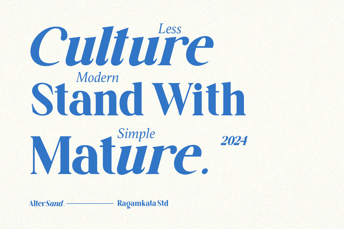Alter Sand - Brand Serif Font, a Serif Font by RagamKata (Photo 2 of 9)