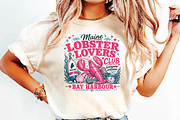 Retro Coastal Lobster Sublimation, a Seasonal Illustration by DreamPrint404 (Thumbnail 6 of 6)