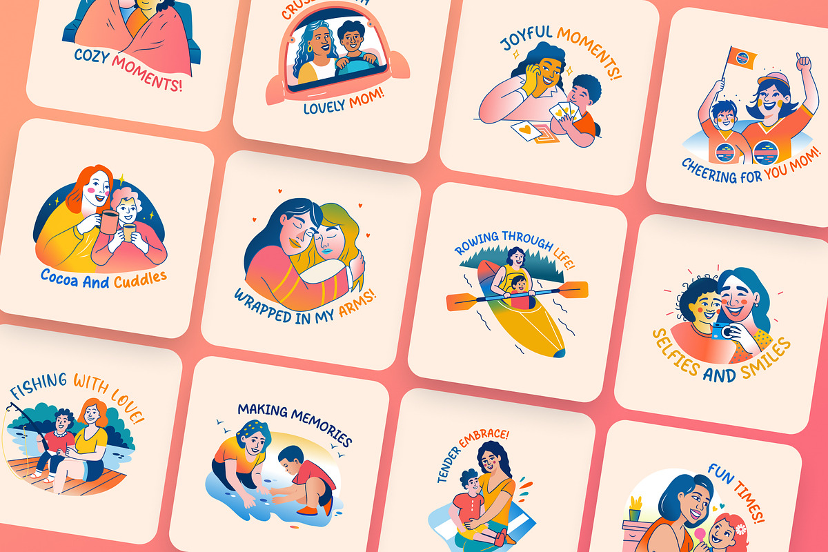Animated Mothers Day Stickers, an Emoji Icon by Vectors Market (Photo 4 of 5)