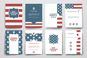 Veterans Day. Card Templates