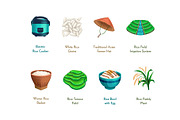 Rice Farming Elements, an Object Graphic by Deemak Daksina (Thumbnail 3 of 3)
