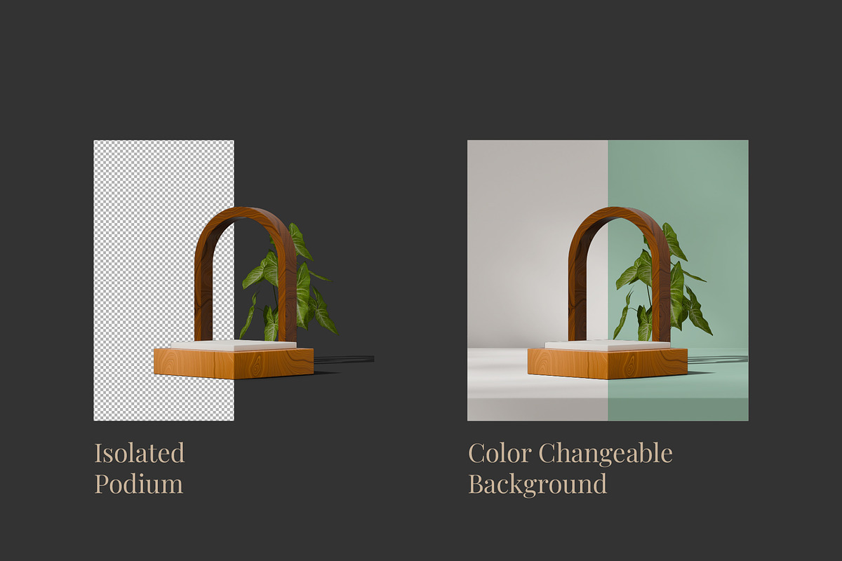 5 Podium with Transparent Background, a Background Graphic by faustudio