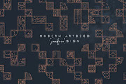 Modern Art Deco Seafood Art, an Outline Icon by Anna (Thumbnail 1 of 6)