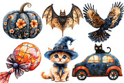 Whimsy Halloween Clipart, an Illustration by Designworld (Thumbnail 3 of 6)
