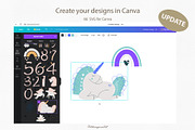 Pink Unicorn and Rainbow for kids, an Animal Illustration by polikarpovaart (Thumbnail 2 of 11)