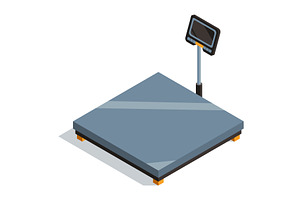 The Modern Digital Weight Scale is, an Object Illustration by the8monkey