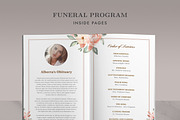 Funeral/ Memorial Card Program FP005, an Invitation Template by Draca Design Co (Thumbnail 2 of 3)