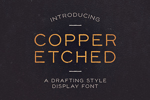 Copper Etched Display Font