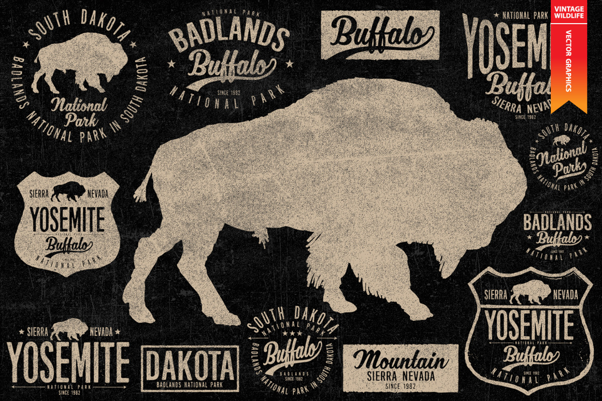 BUFFALO - Wildlife collection, an Animal Illustration by Artistic & Unique (Photo 1 of 10)