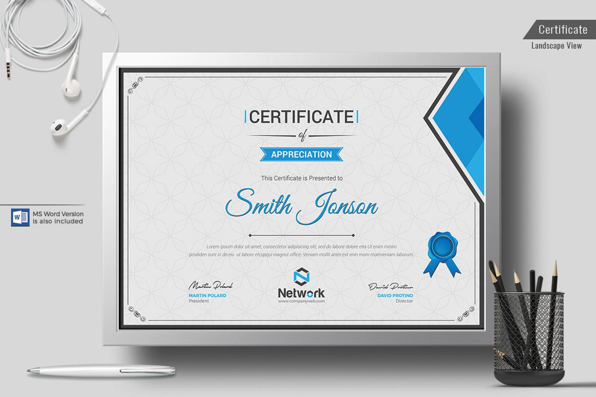 Certificate, a Stationery Template by ThemeDevisers (Photo 6 of 6)