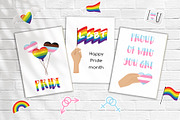 Pride Month Cliparts, an Object Illustration by Valeria Soloveva (Thumbnail 5 of 5)