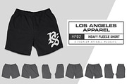 LA Apparel HF02 Heavy Fleece Short, a Bottom Mockup by Pixel Sauce™ (Thumbnail 1 of 6)