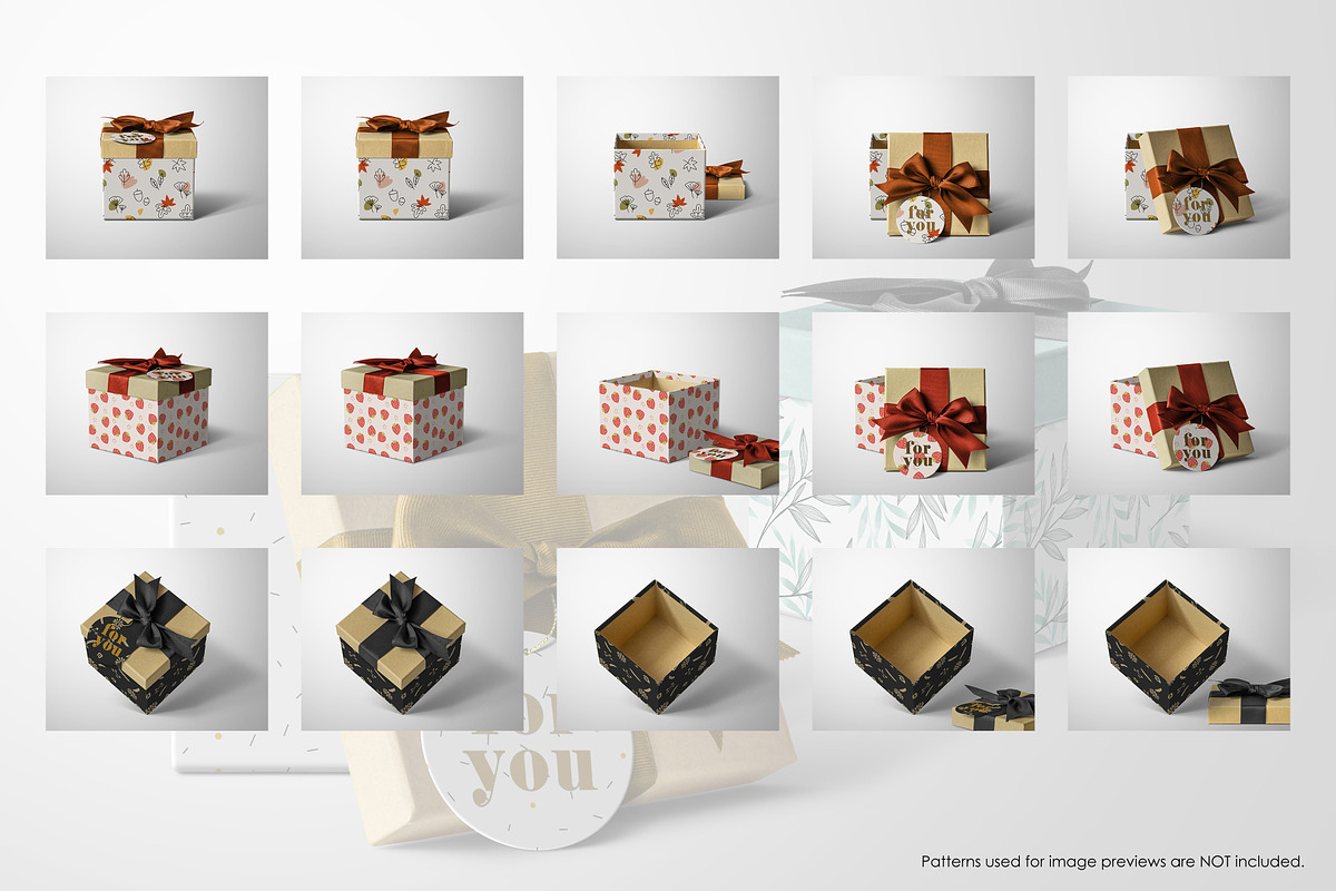 Gift Box Mockup 6K, a Product Mockup by Zabiegala MP (Photo 3 of 6)