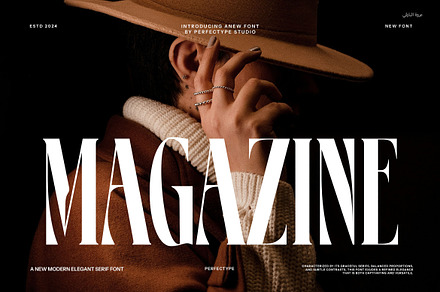 Magazine Elegant Serif Font, a Serif Font by Perfectype