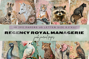 REGENCY ROYAL MANAGERIE, an Animal Illustration by Daring Digies