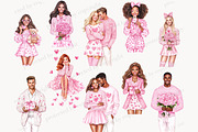 Sweet Love Valentine Clipart, a Person Illustration by GlamArtZhanna (Thumbnail 5 of 8)