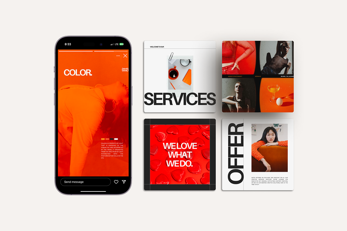 Creative Agency Social Media Kit, a Social Media Template by Karisma Studio (Photo 3 of 7)