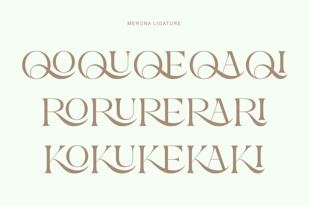 Merona - Lovely Modern Elegant, a Serif Font by Muflieart (Photo 8 of 10)
