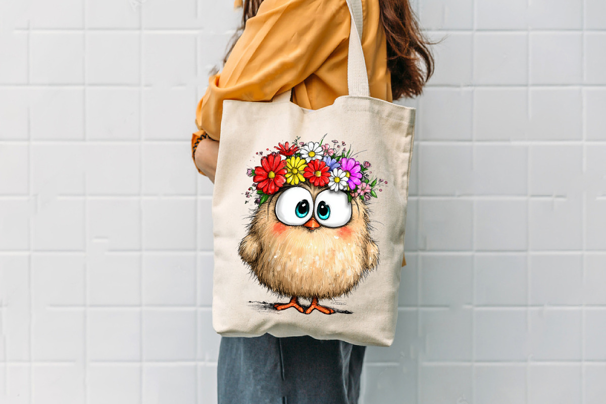 Spring Cute Baby Birds Sublimation, an Illustration by CreationArt (Photo 4 of 7)