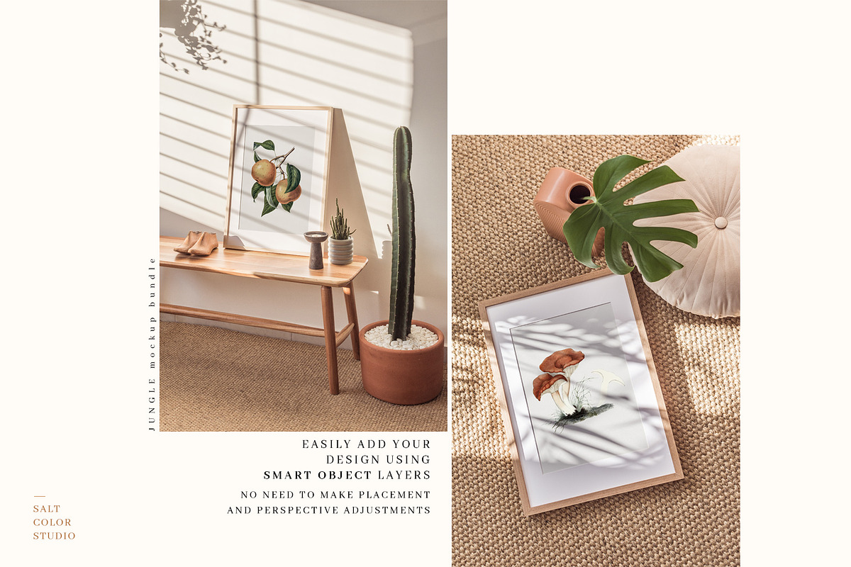 Jungle Frame Mockup Bundle, a Household Mockup by Salt Color Studio (Photo 2 of 16)