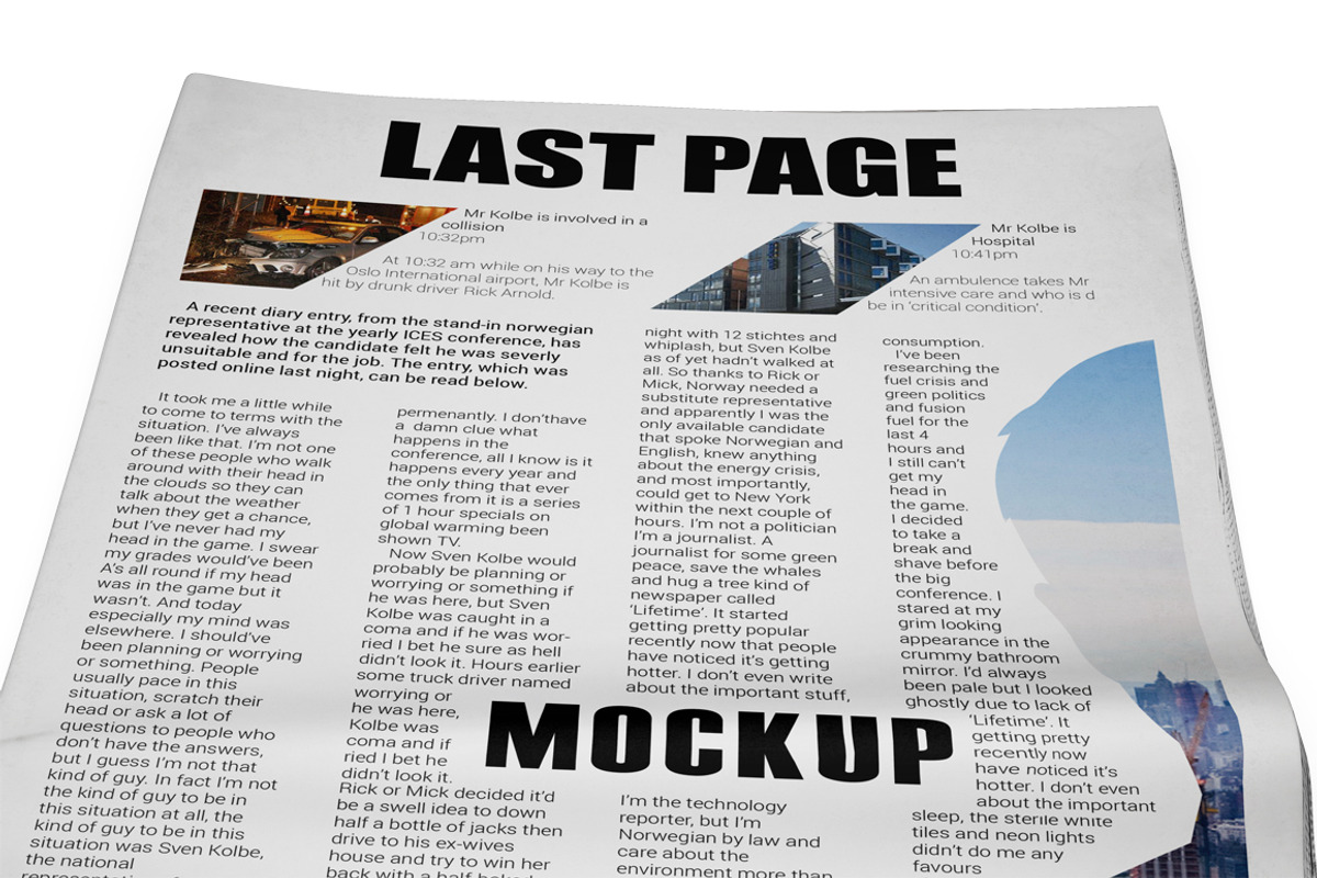Newspaper Mockup, an Advertising Mockup by PixelMockup (Photo 15 of 17)