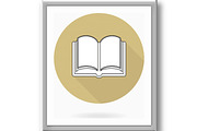 Fine Flat Icon With Book, an Icon by FineArtStudio (Thumbnail 3 of 3)