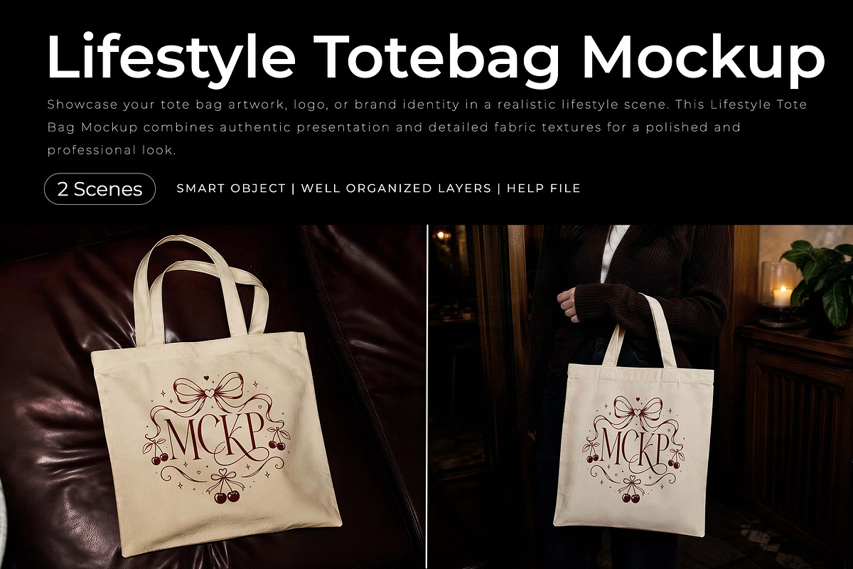 Lifestyle Tote Bag Mockup in Cafe, a Merchandise Mockup by Pitchlook.Studio (Photo 1 of 3)