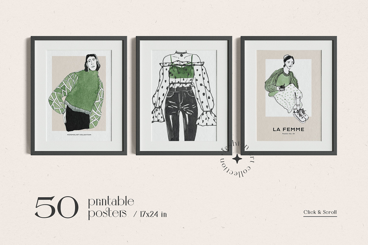 Fashion Prints Posters, an Object Graphic by iStar Design (Photo 3 of 10)
