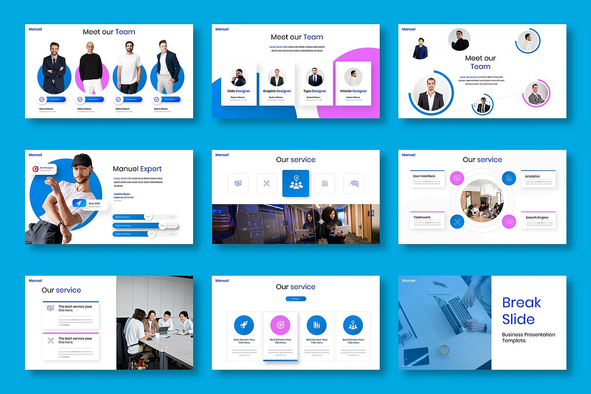Manuel – Business PowerPoint Templat, a Presentation Template by Dens Creative Studio (Photo 3 of 6)
