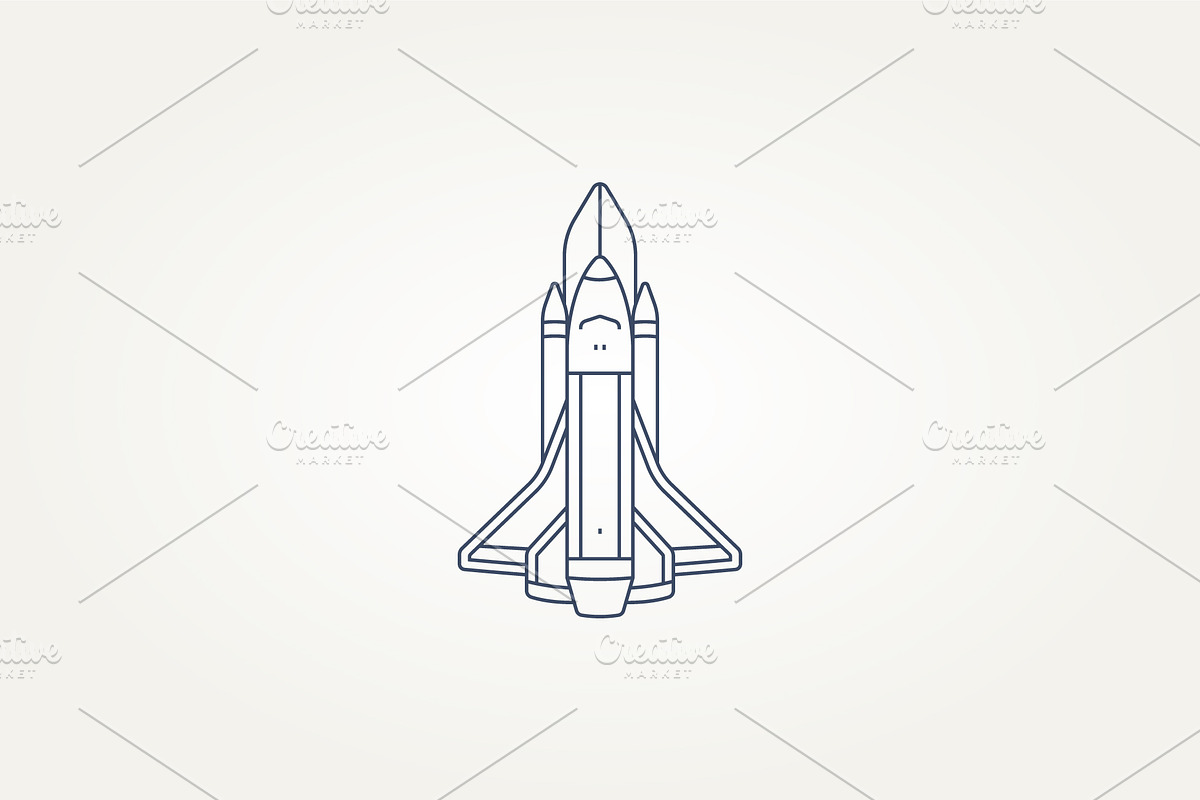 isolated rocket launch icon logo, a Branding & Logo Template by Blazybone