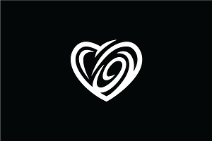 Swirl Love Logo Template