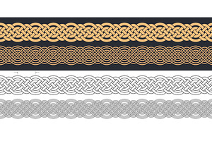 Celtic knot braided frame border, an Object Illustration by RevelStockart
