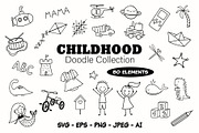 Kids’s Line Doodles, an Illustration by ElenaPlatovaArt (Thumbnail 1 of 9)